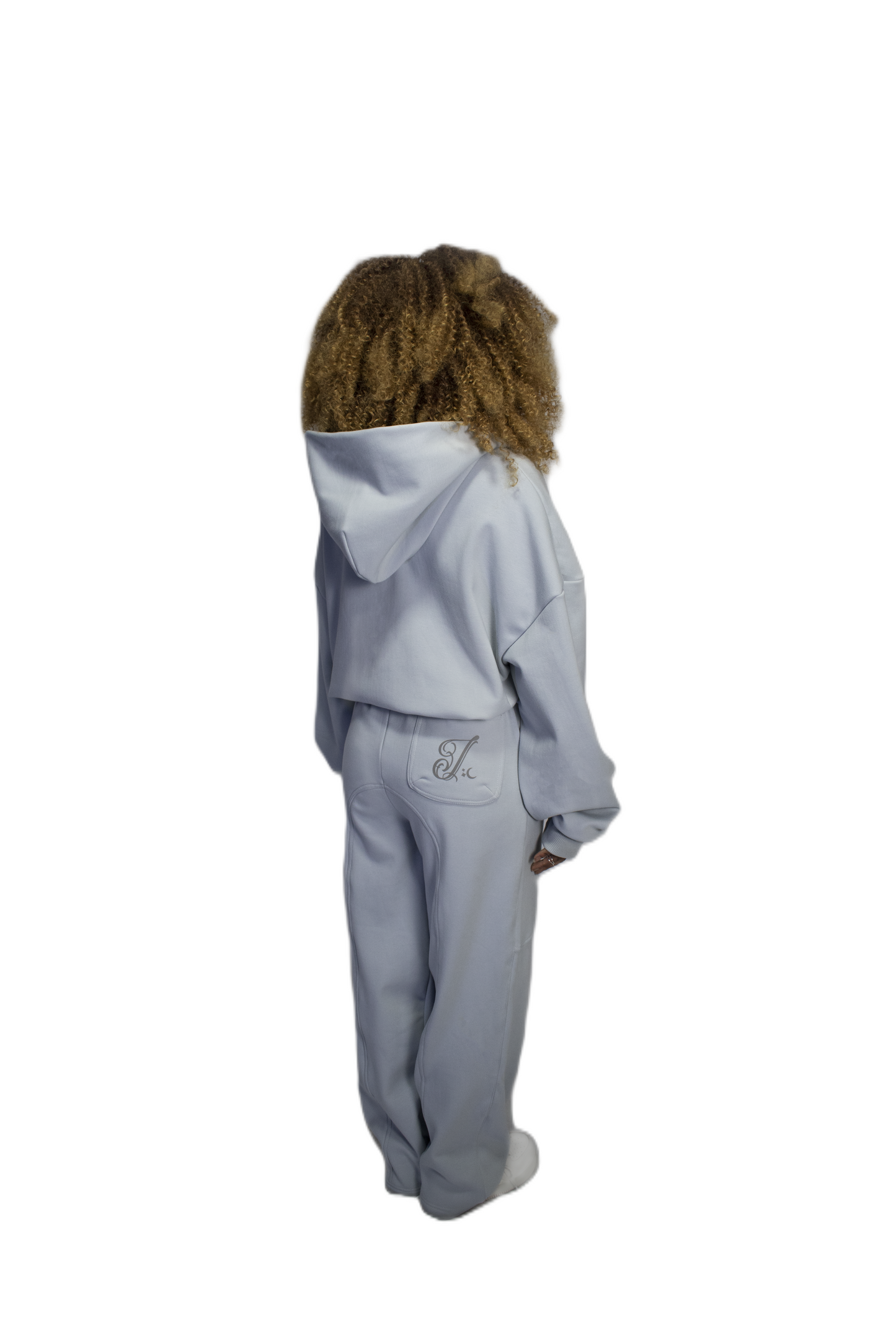 Women boxy grey zipper imperio V1