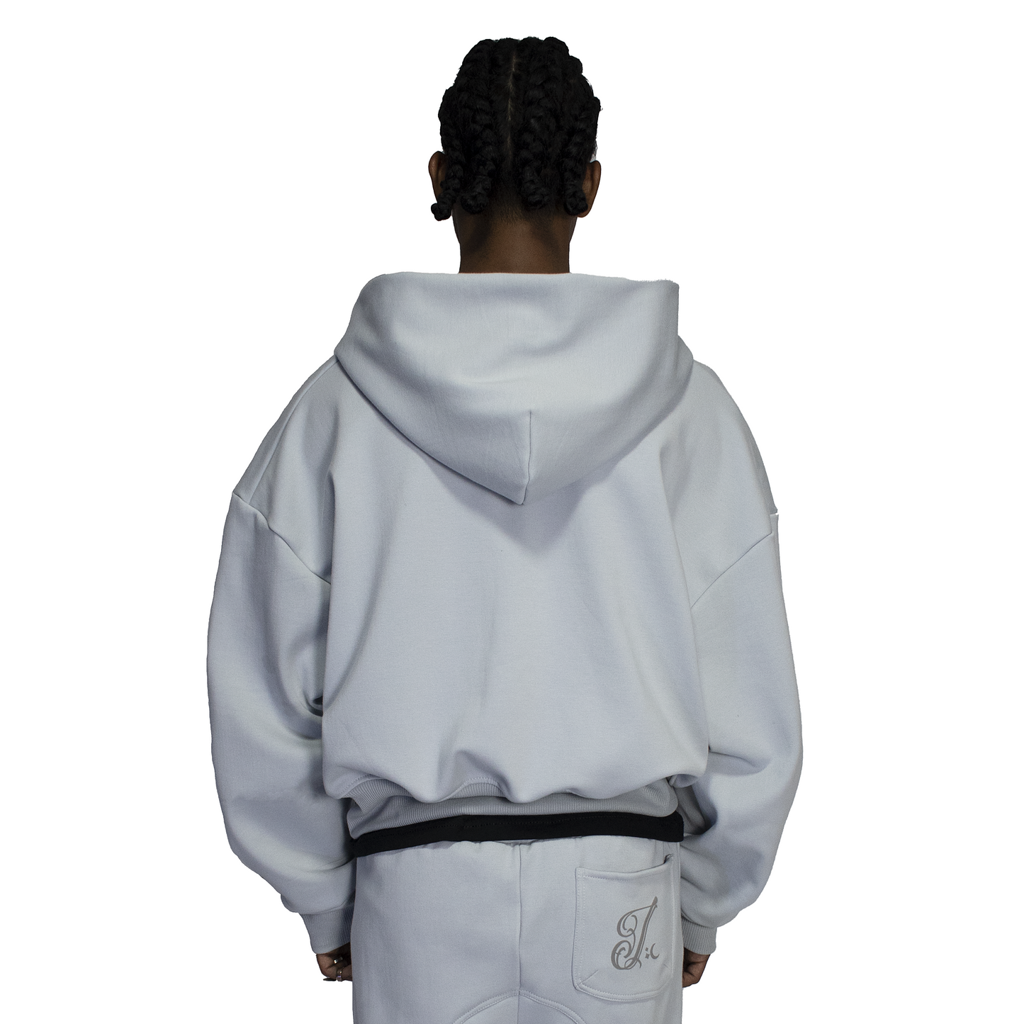 Men's boxy black zipper imperio V1