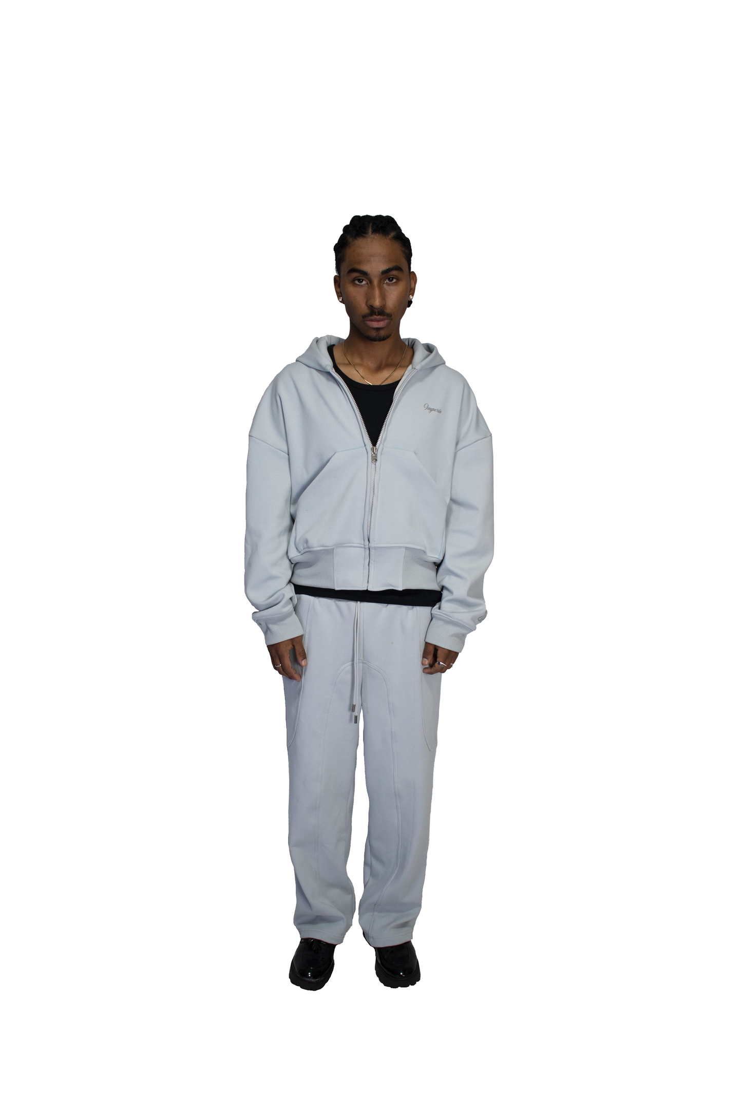 Men's boxy black zipper imperio V1