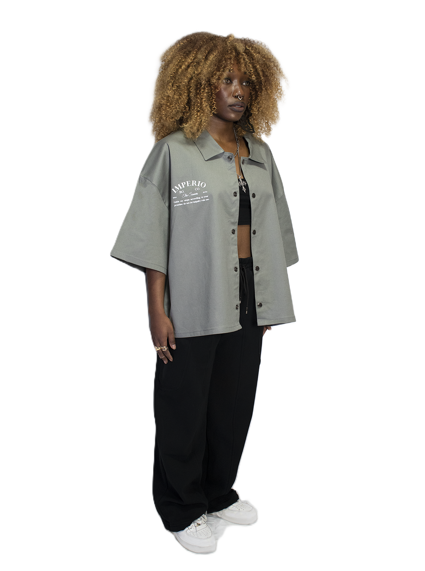 Women Imperio work pole grey v1