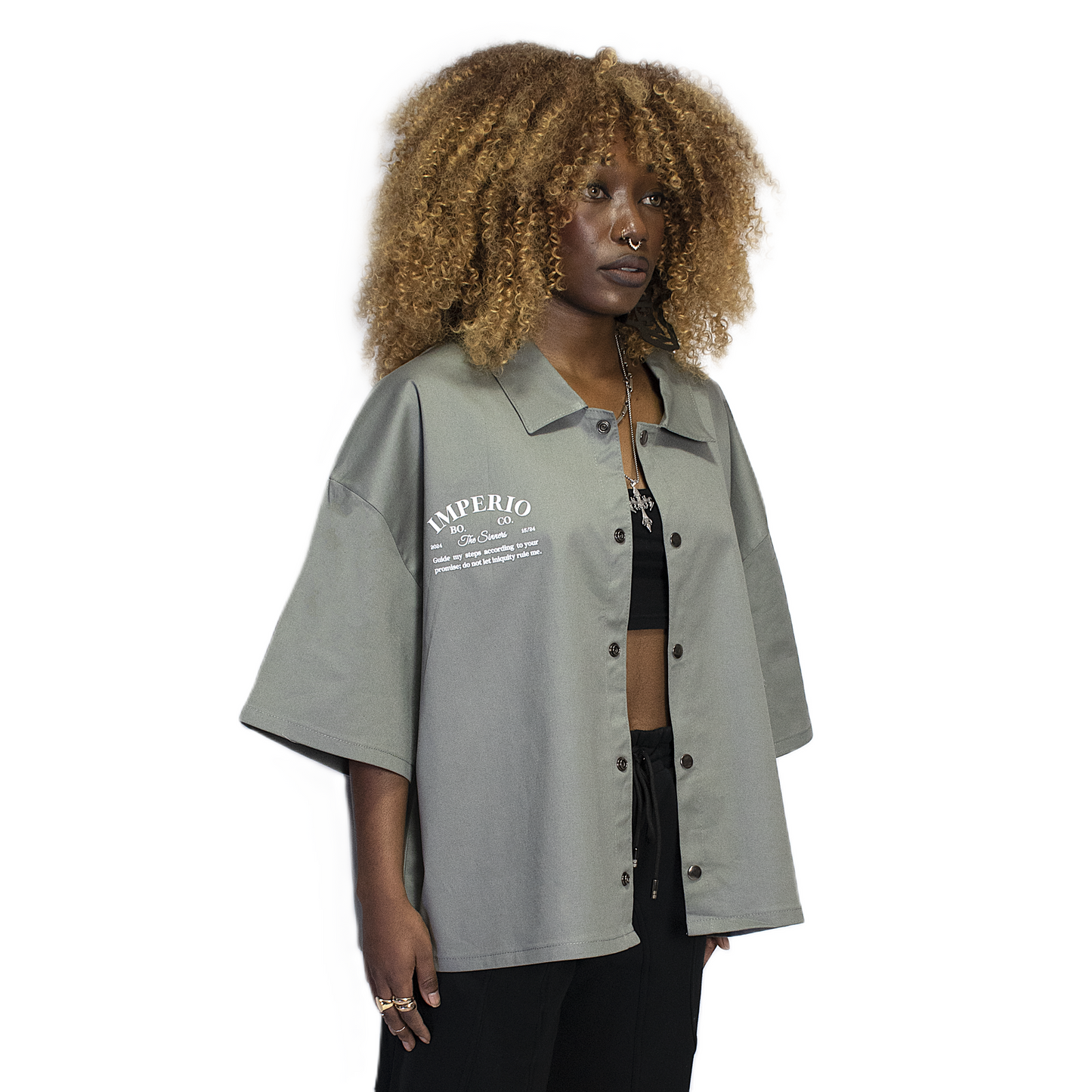 Women Imperio work pole grey v1