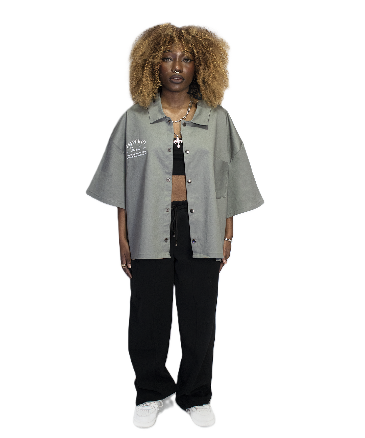 Women Imperio work pole grey v1