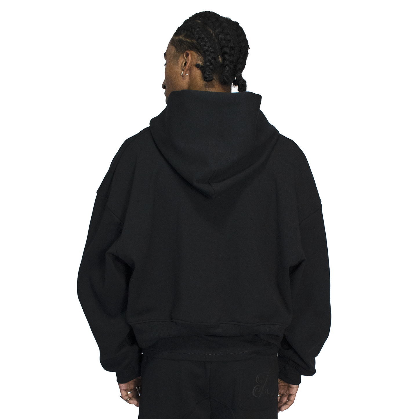 Men's boxy black zipper imperio V1