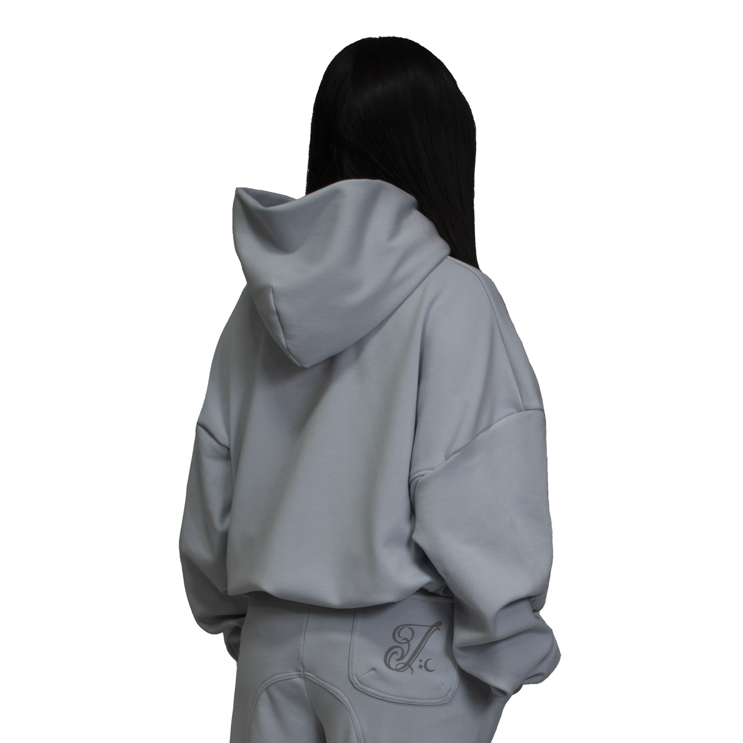 Women grey hoodie imperio V1