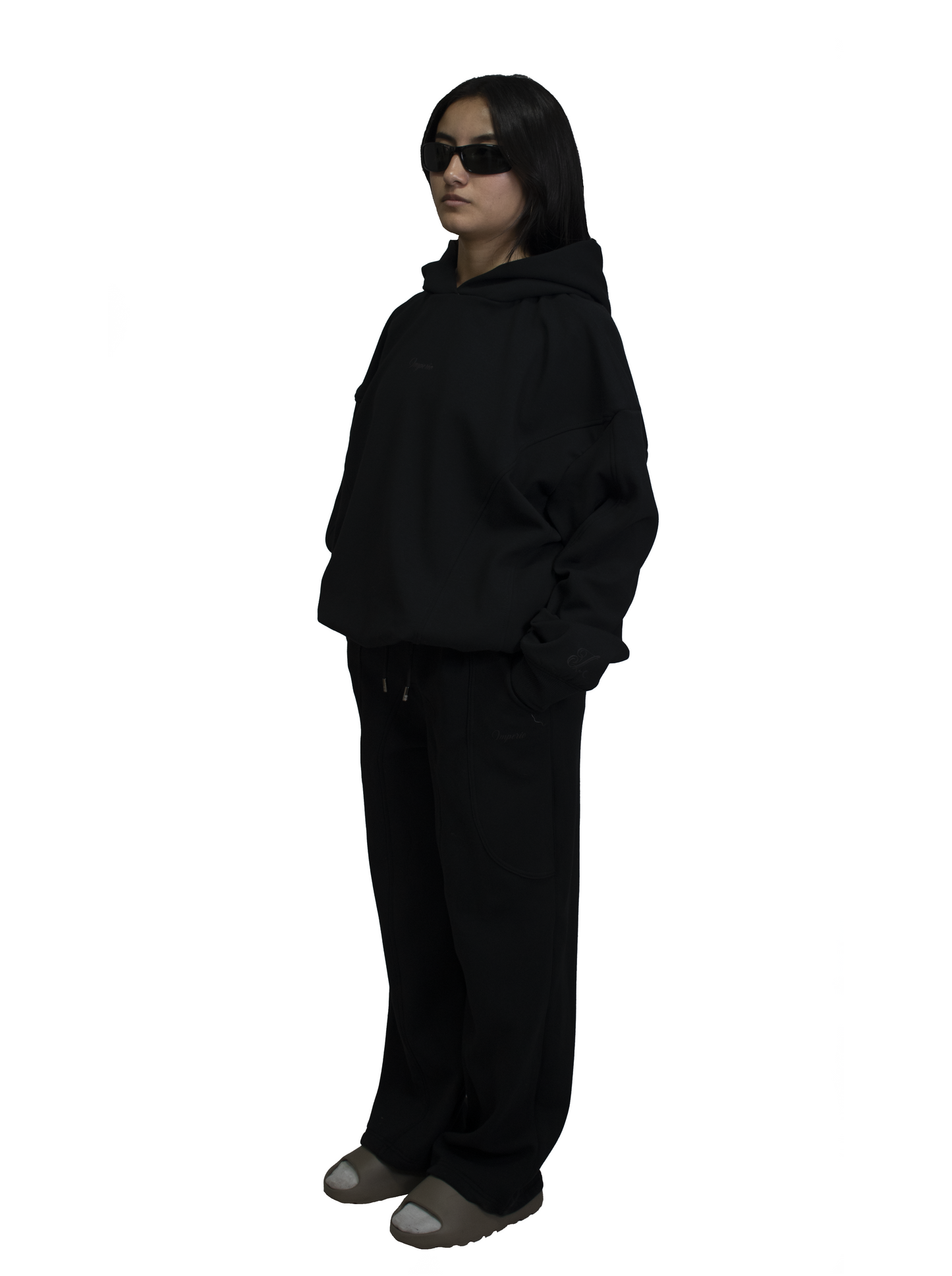 Women black hoodie imperio V1