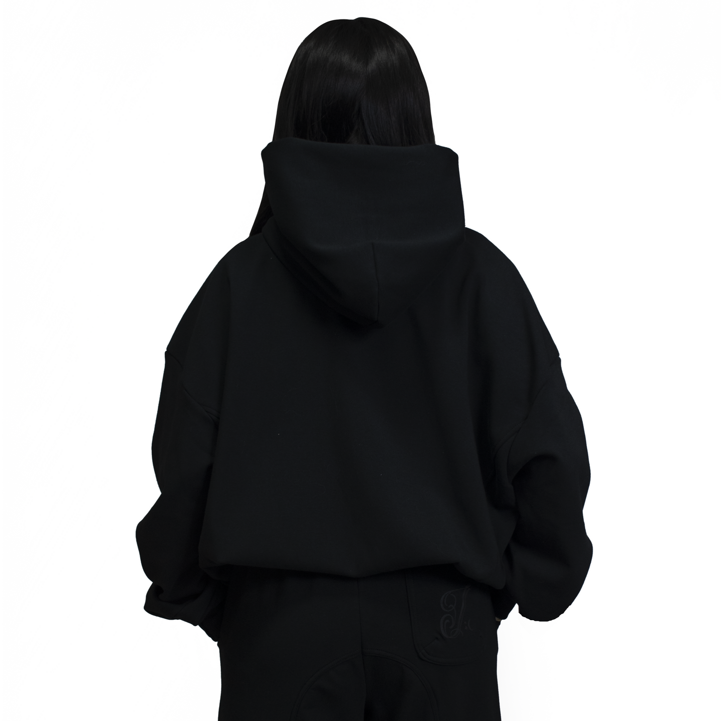 Women black hoodie imperio V1
