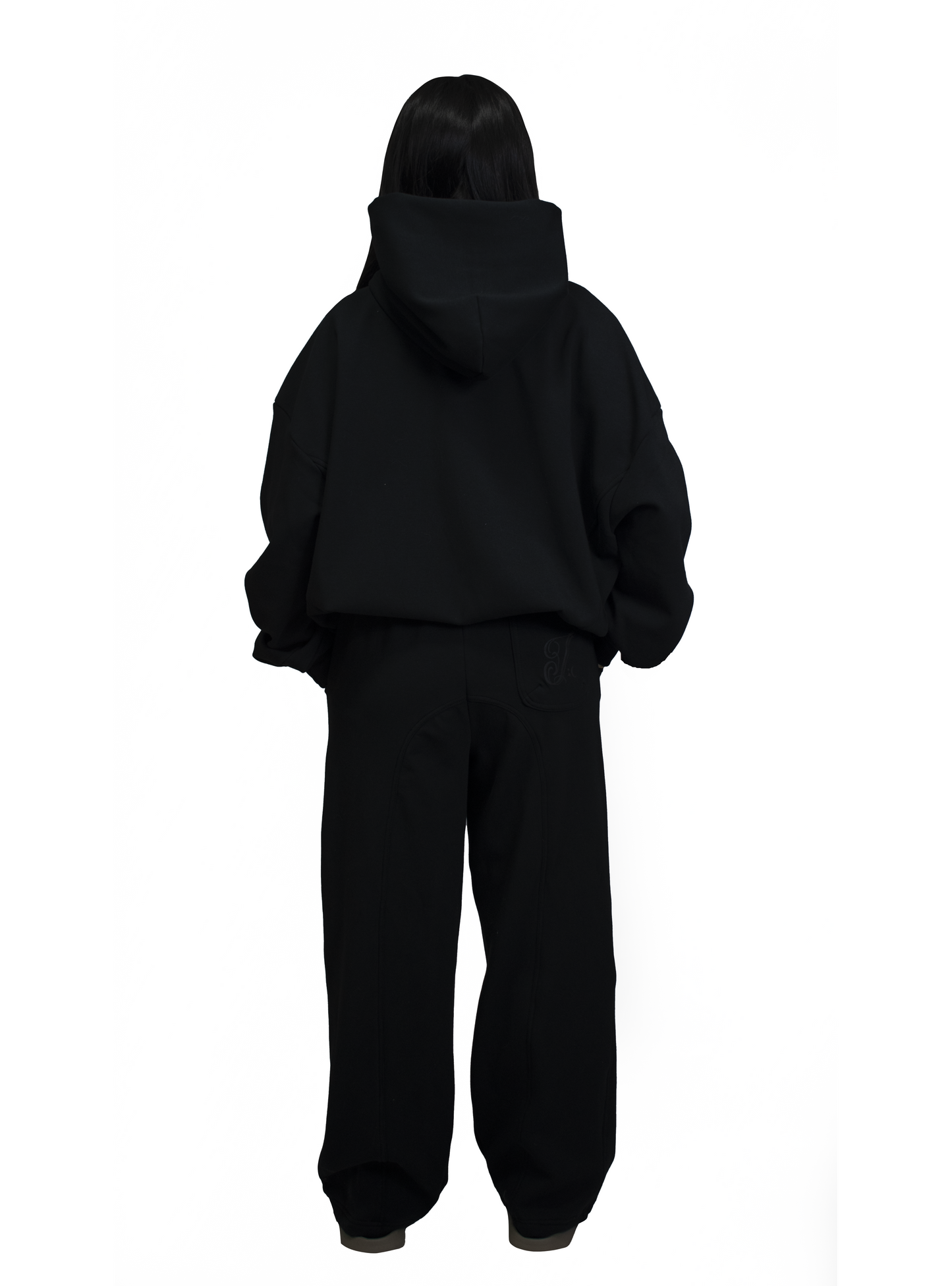 Women black hoodie imperio V1