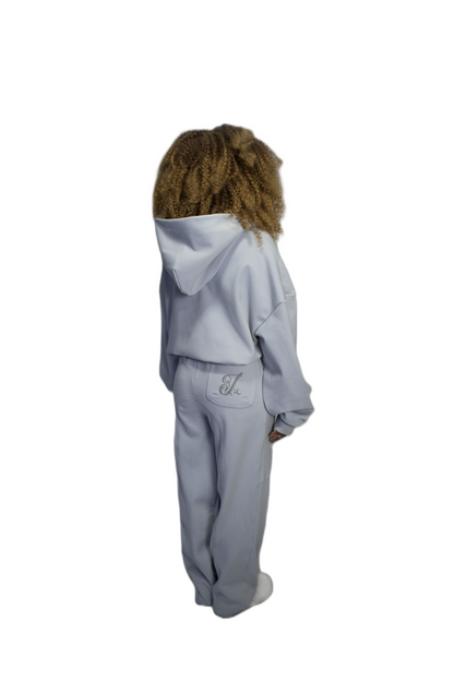Women boxy grey zipper imperio V1