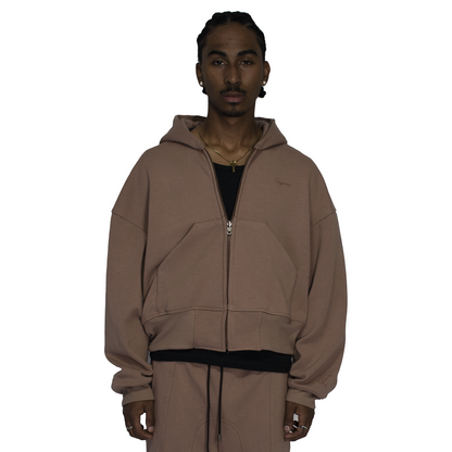 Men's boxy black zipper imperio V1