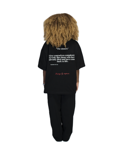Women romans 6:12:23 black T-Shirt