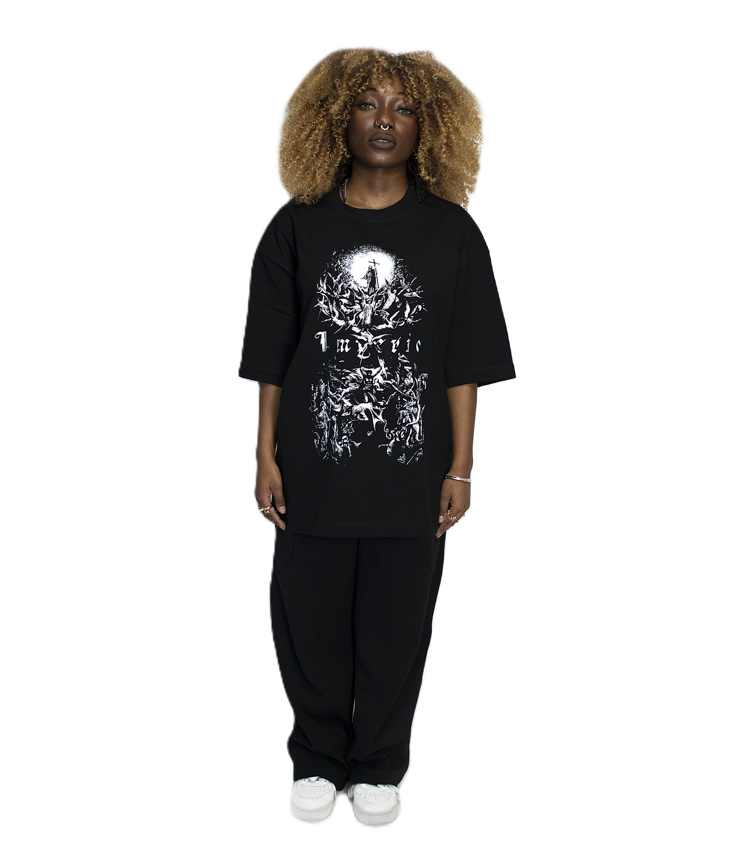 Women battle against paganism black T-Shirt