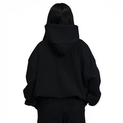 Women black hoodie imperio V1