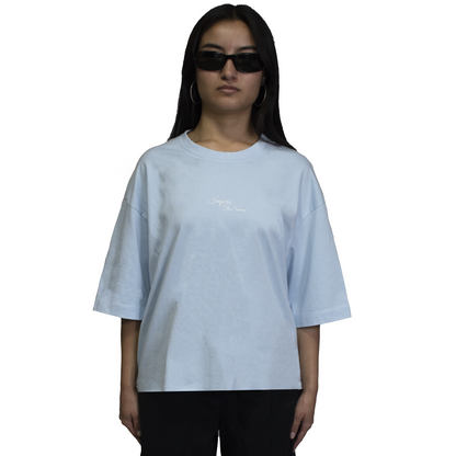 Women Romans 6:12:23 blue T-Shirt