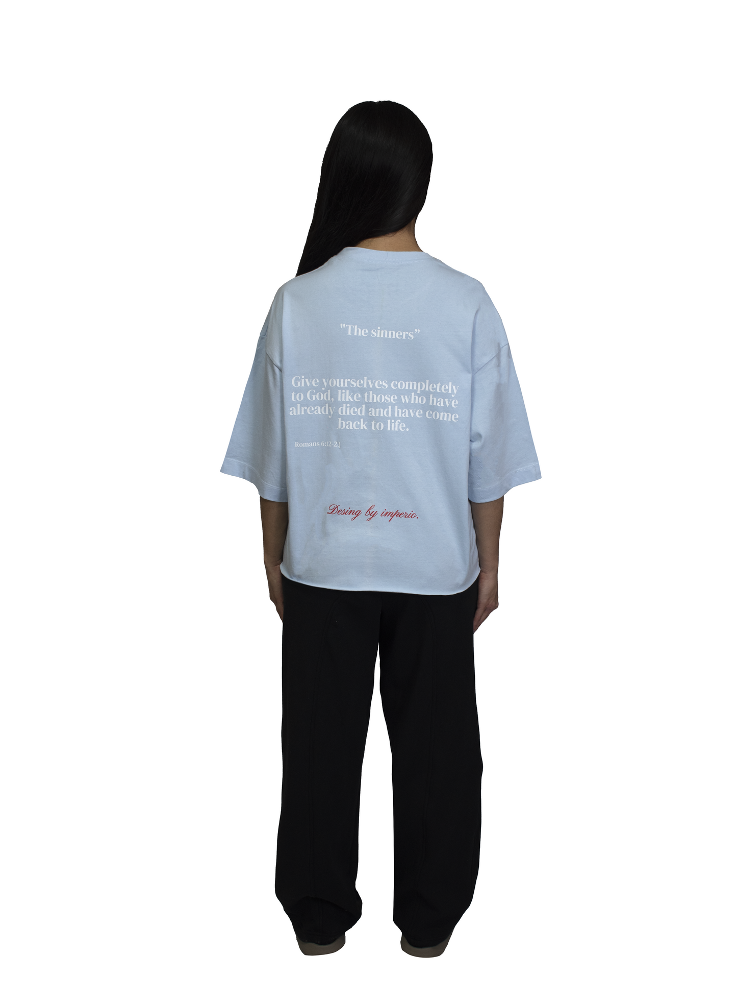 Women Romans 6:12:23 blue T-Shirt