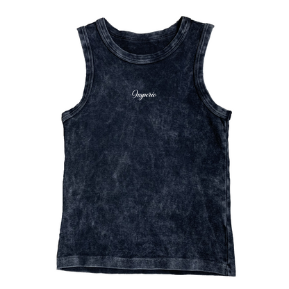 Women black sleeveless imperio t-shirt